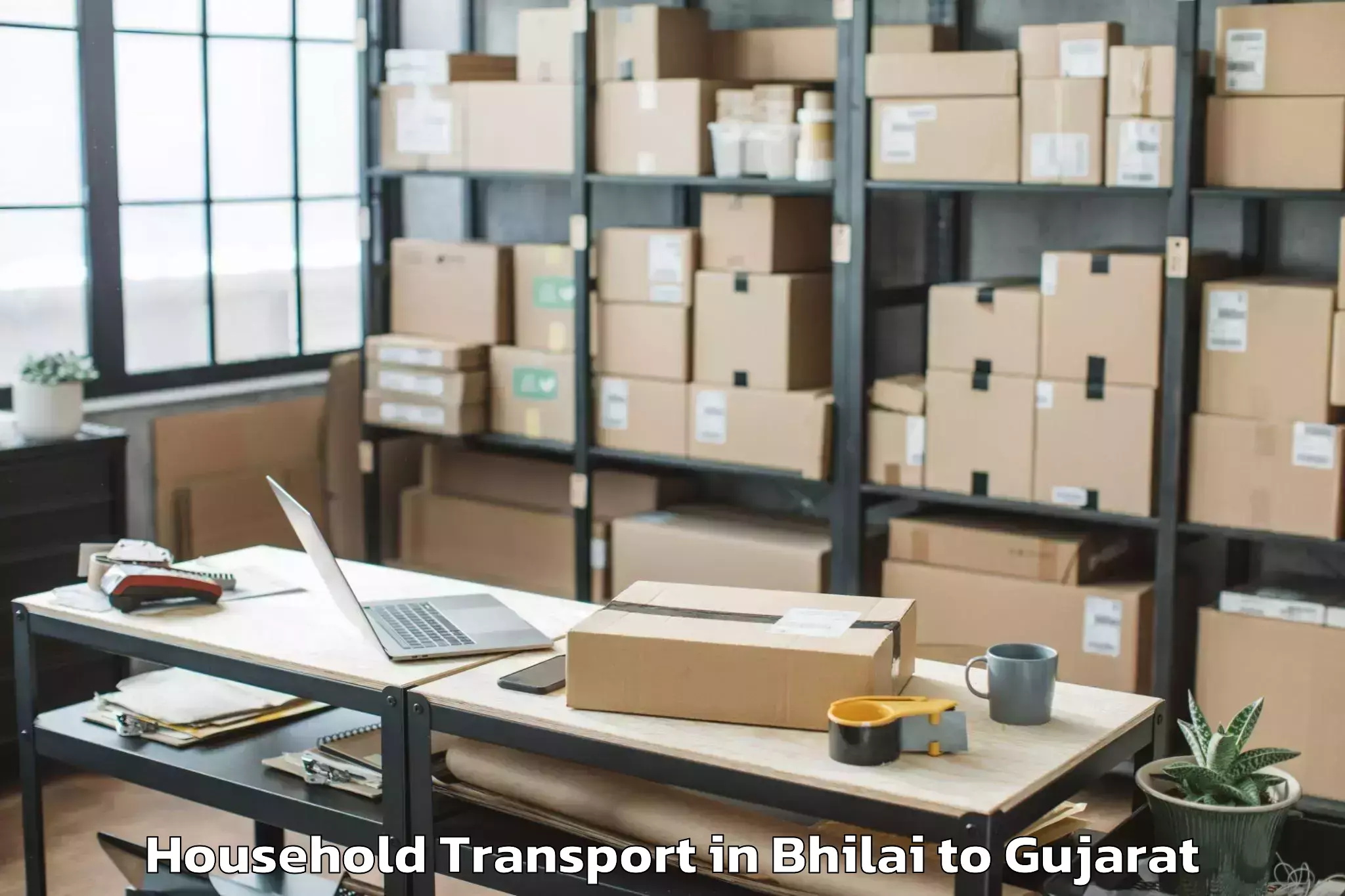 Book Bhilai to Dhansura Household Transport Online